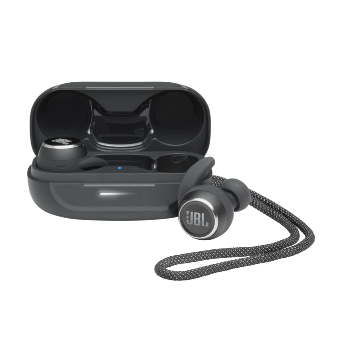JBL Reflect Mini NC - Black - Waterproof true wireless Noise Cancelling sport earbuds - Hero image number null